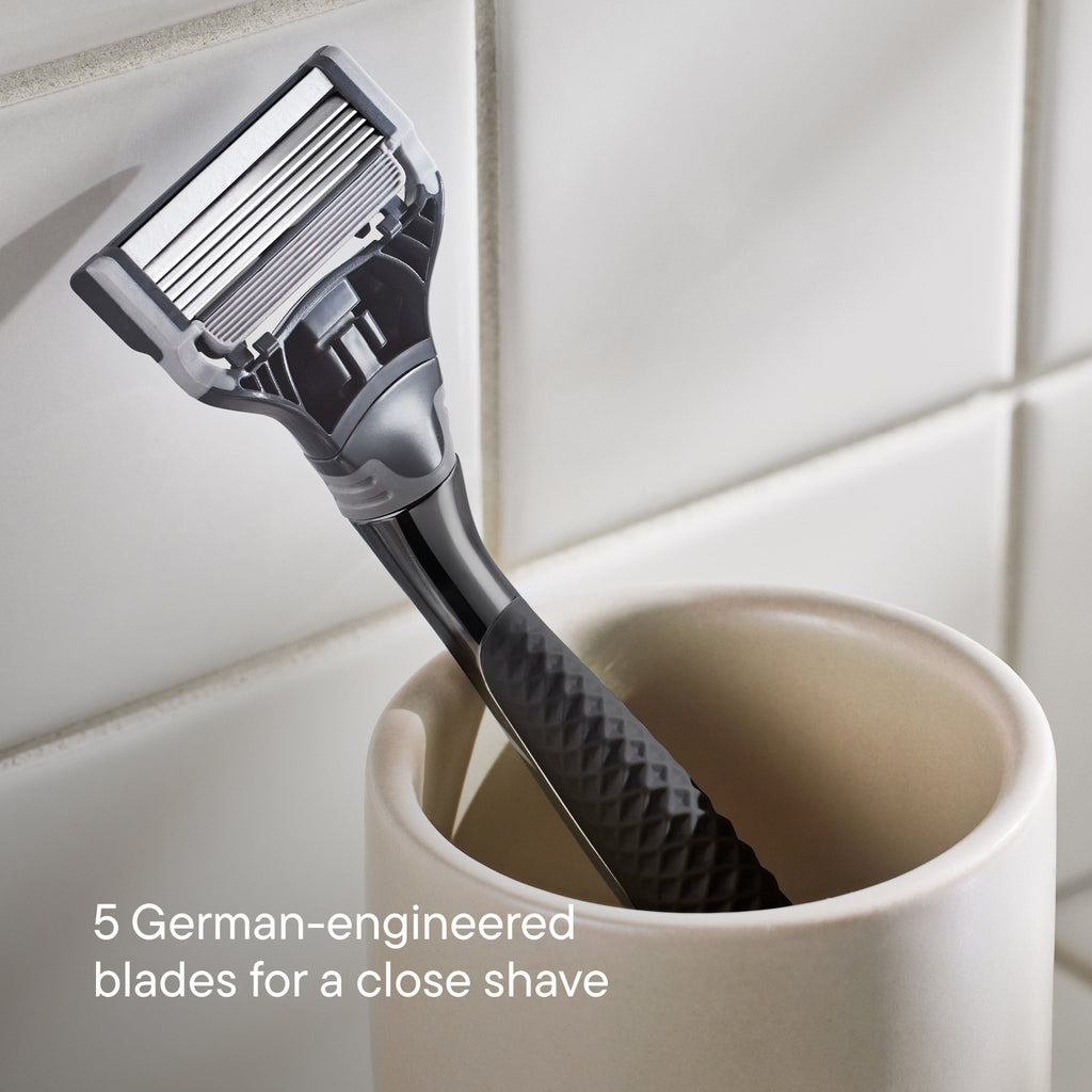 Harry's Original Chrome Shave Sets / Chrome - Graphite / Shave Cream